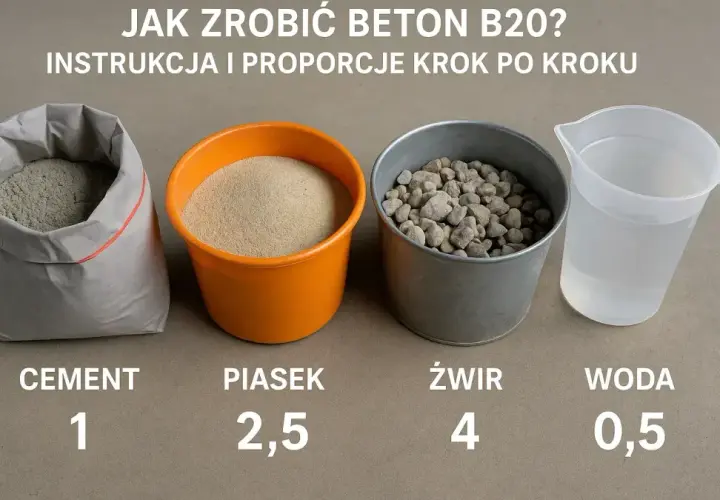 Jak mieszać beton w betoniarce? Proporcje i błędy DIY