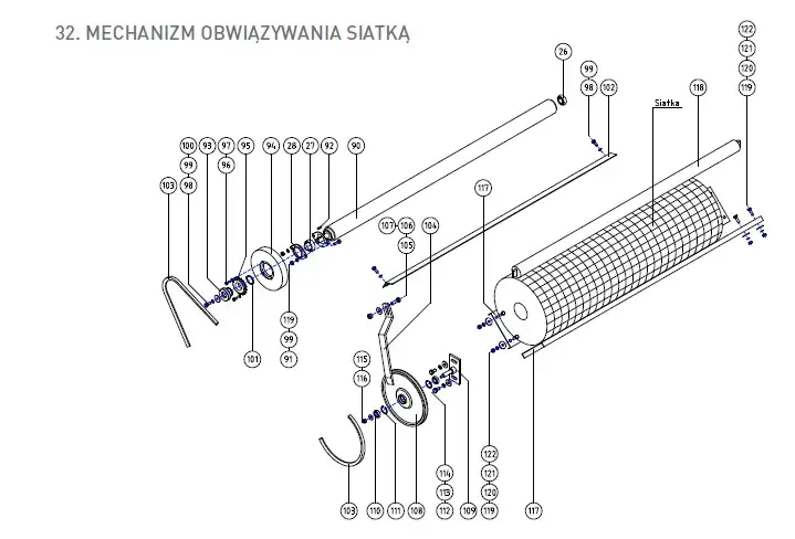 schemat działania aparatu do siatki prasa Metal-Fach